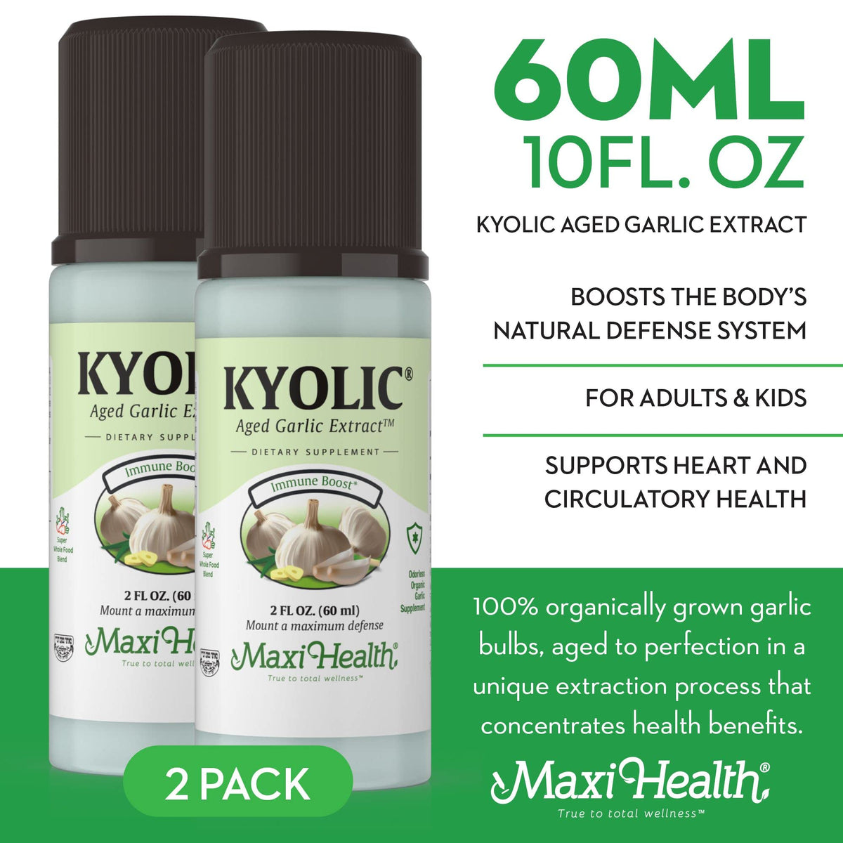 Odorless Aged Garlic Extract Liquid 2 Pack V78401