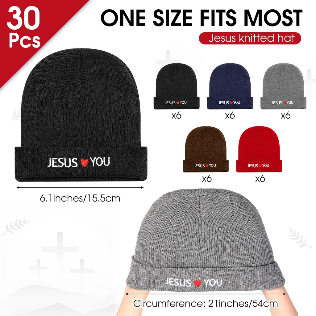 30 Pack Winter Beanie Hats N658941
