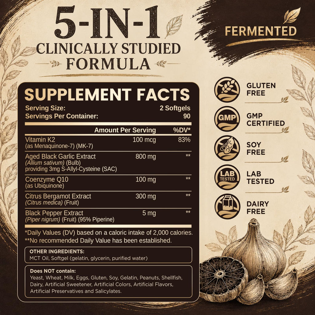 Odorless Black Garlic Extract Softgels E83484