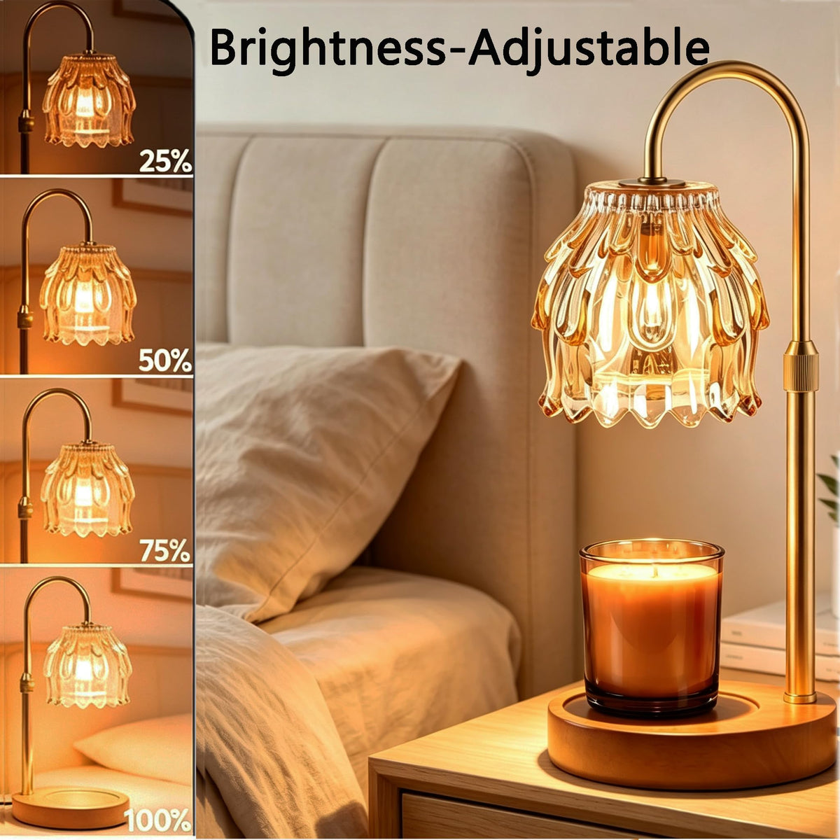 Dimmable Candle Warmer Lamp with Timer H2456