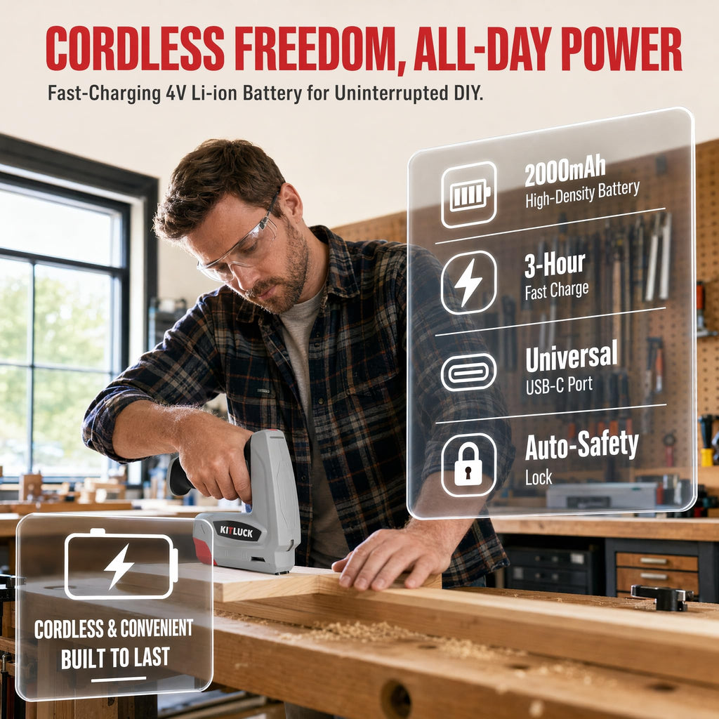 4V Cordless Electric Staple Gun R765