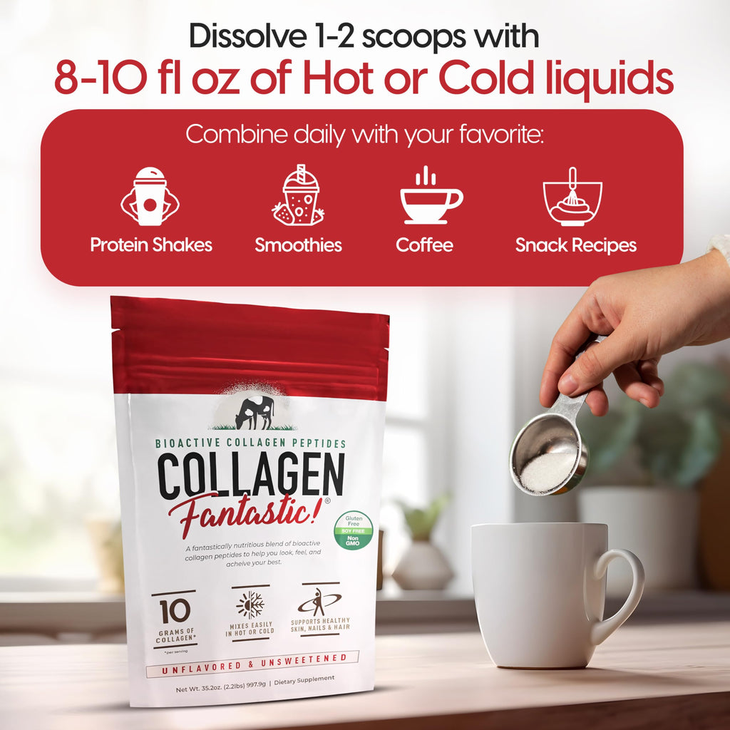 Collagen Peptides Powder Unflavored 2.2lb 90 Servings L665
