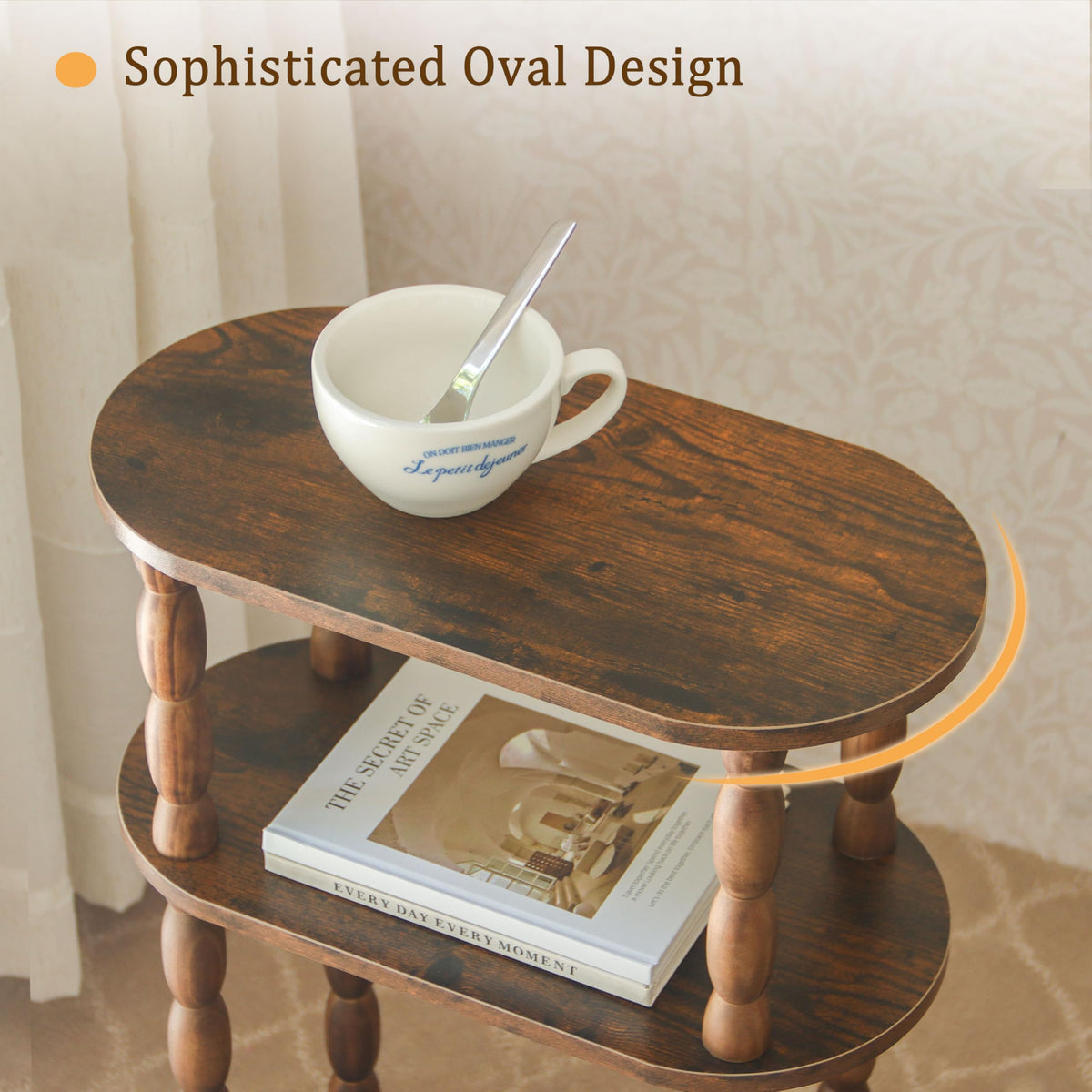 Small Narrow 3-Tier Side Table E65595