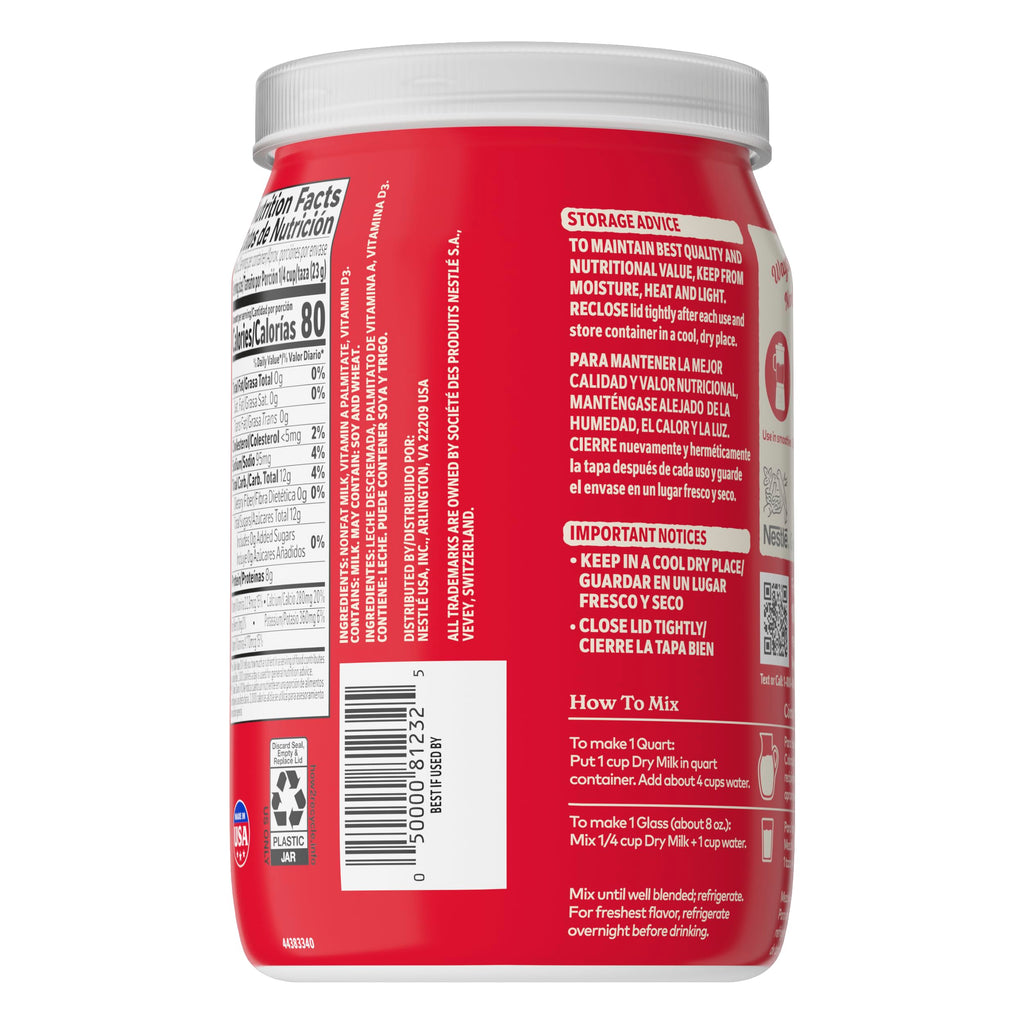 Instant Nonfat Dry Milk 6 Count 9.63 Ounce L416