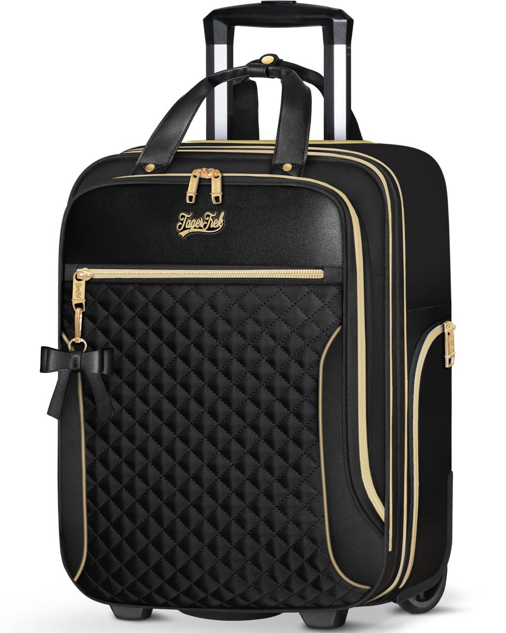 Black 2 Wheels Underseat Carry On Luggage K9492