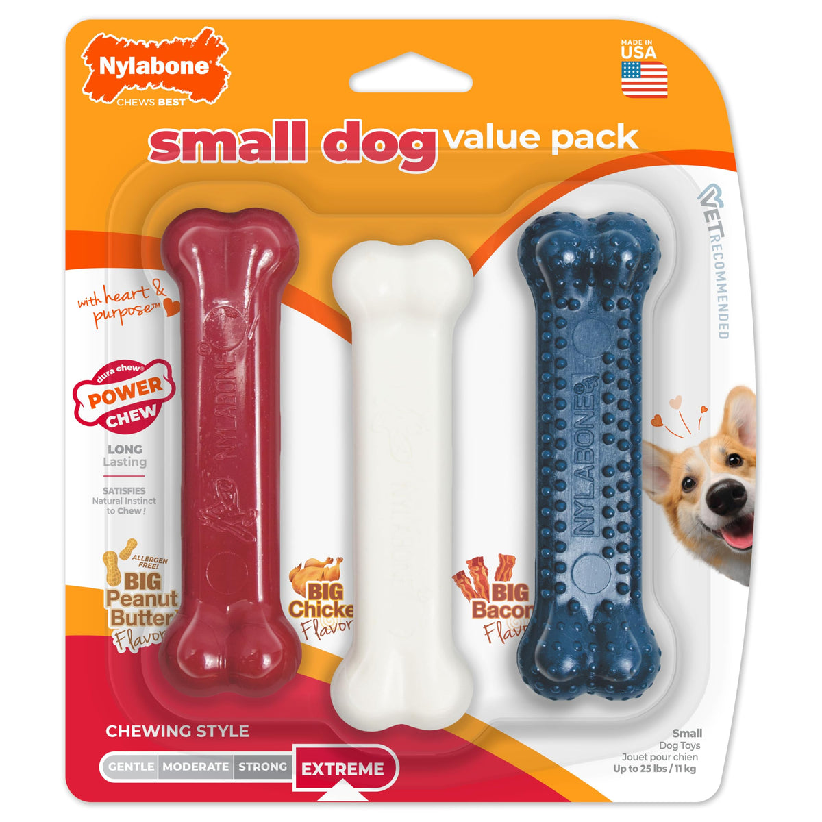 Dog Chew Toys Small 3 Count L375