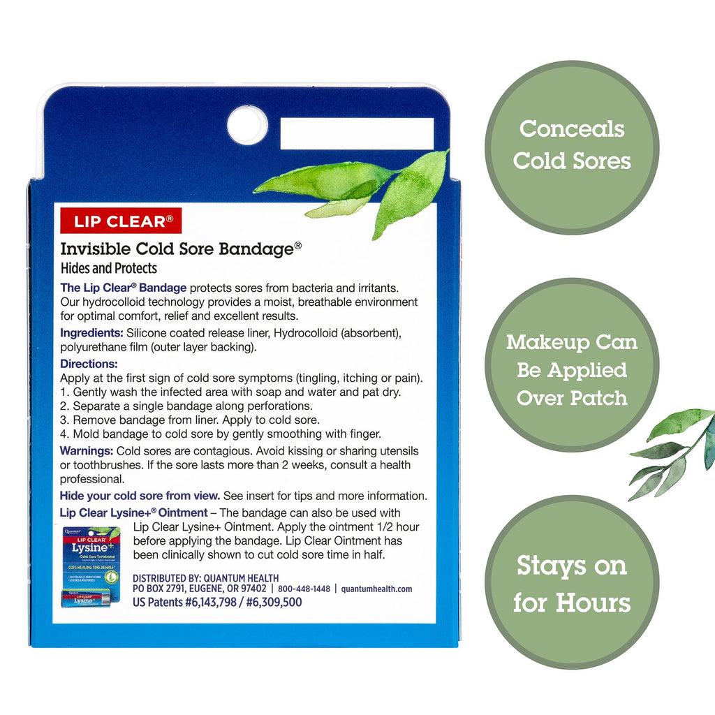 Cold Sore Healing Patches, 12 Bandages T376