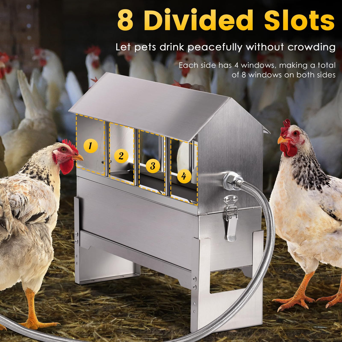 Stainless Steel Chicken Waterer C574015