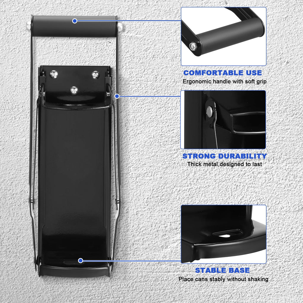 Wall Mounted Stainless Steel Can Crusher with Bottle Opener J266
