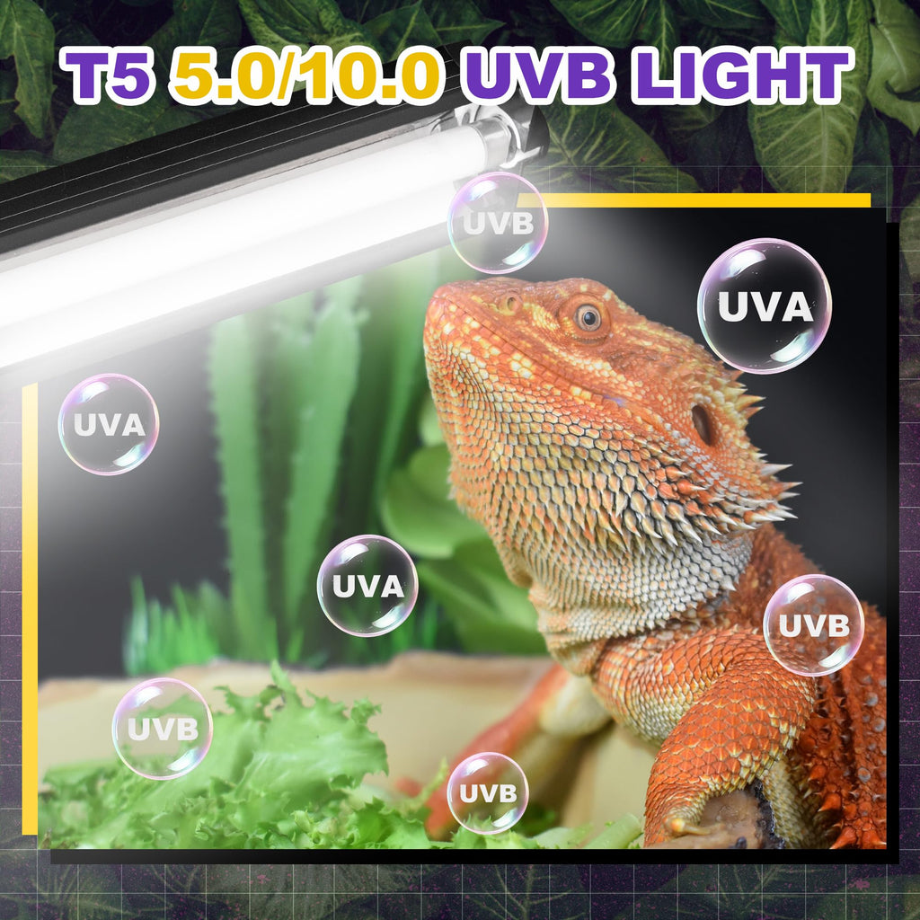8W 10.0 UVB Reptile Light Fixture B925
