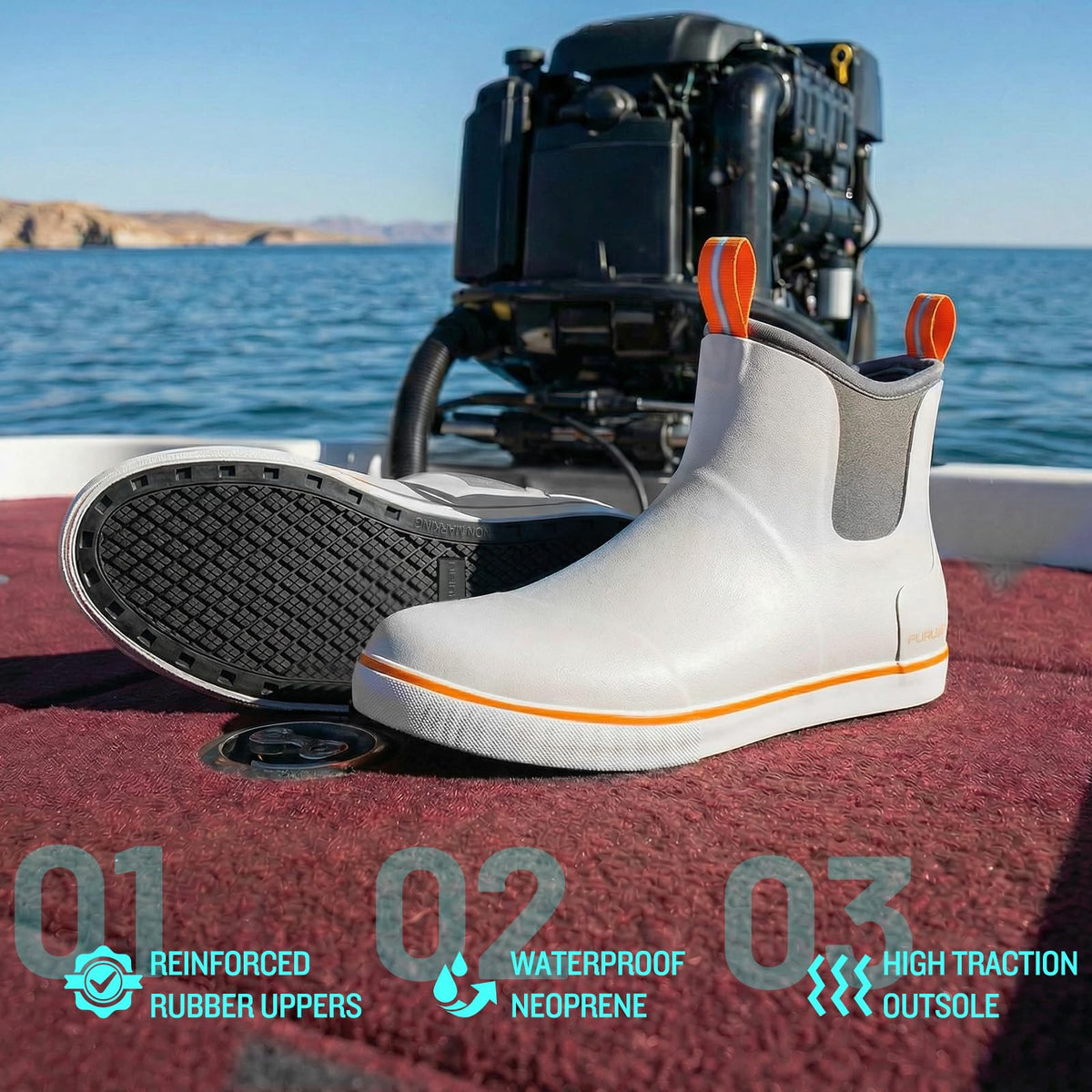 Waterproof Ankle Deck Boots J9536