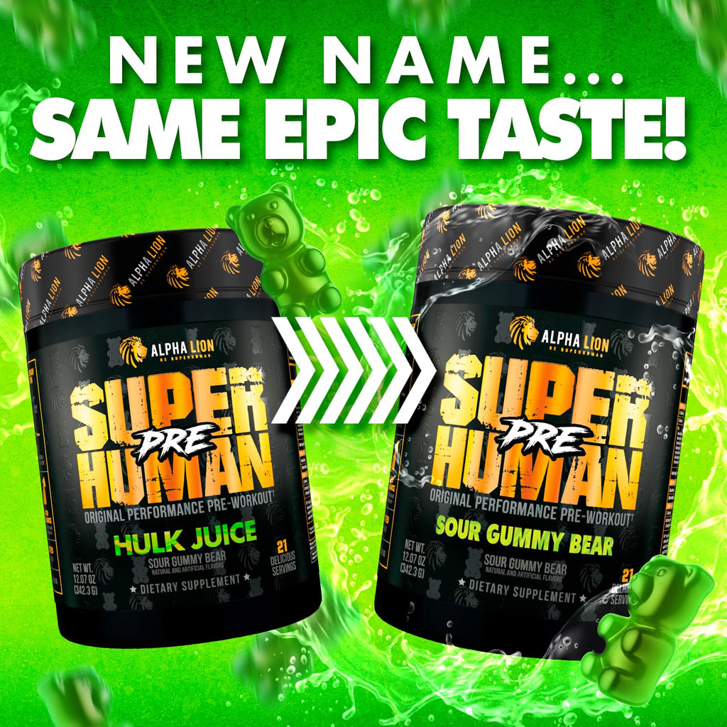 Pre Workout Powder with Beta Alanine, L-Taurine & Caffeine, 21 Servings Sour Gummy Bear O234185