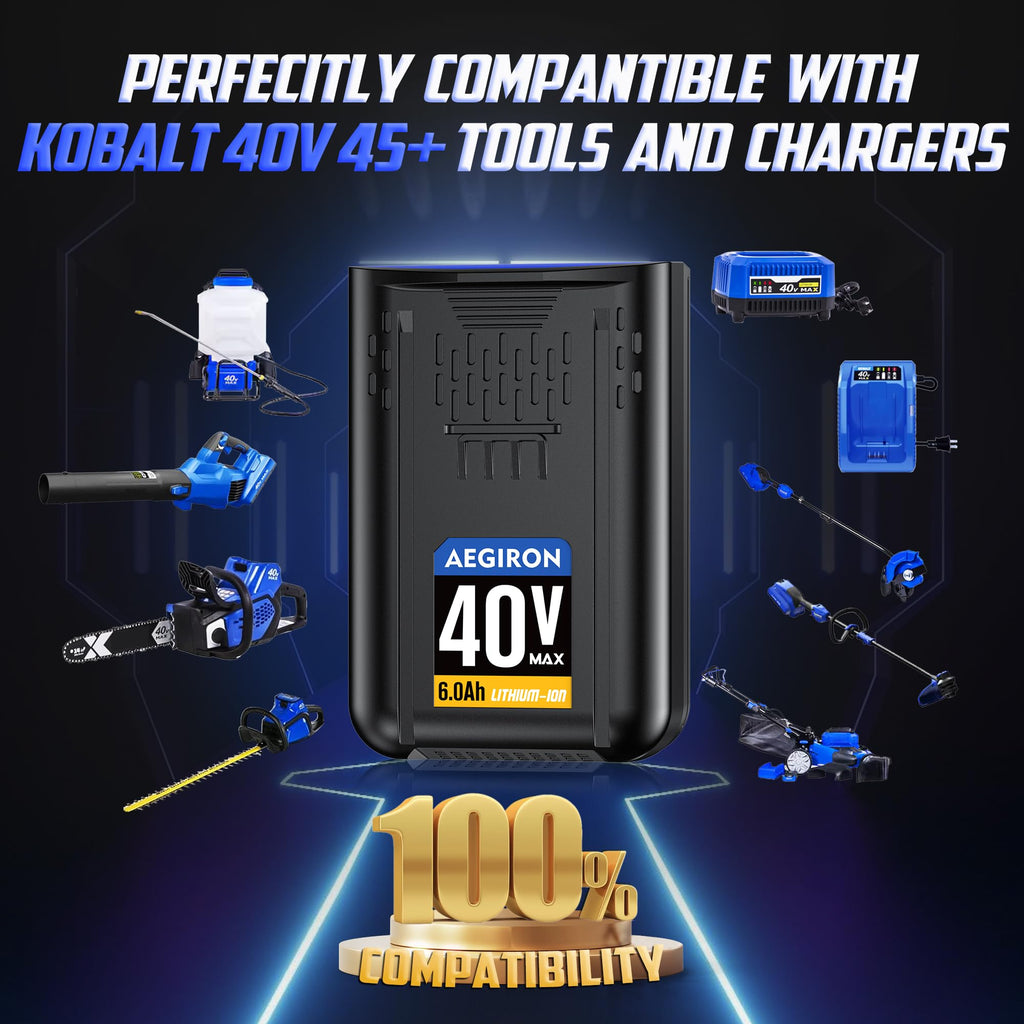 40V 6.0Ah Lithium-lon Replacement Battery K279