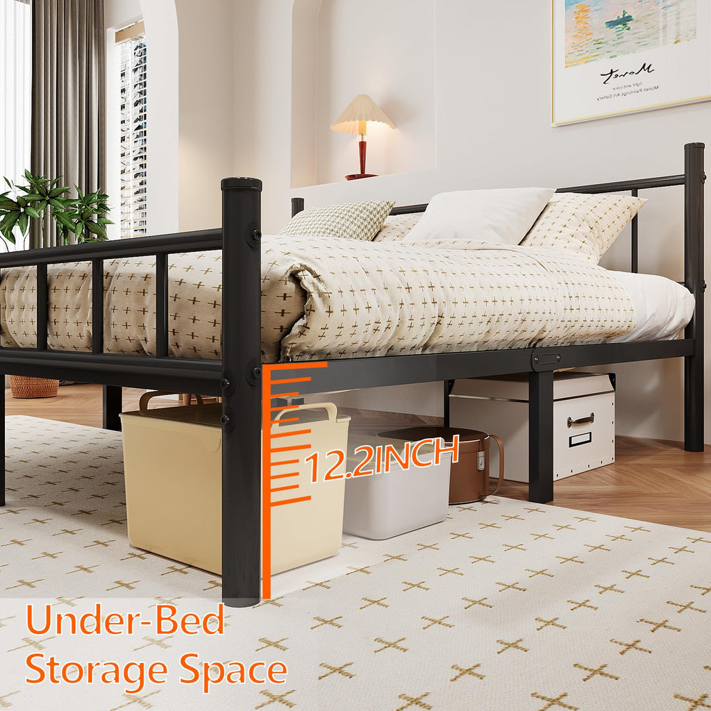 Full Metal Bed Frame with Headboard and Footboard P1033