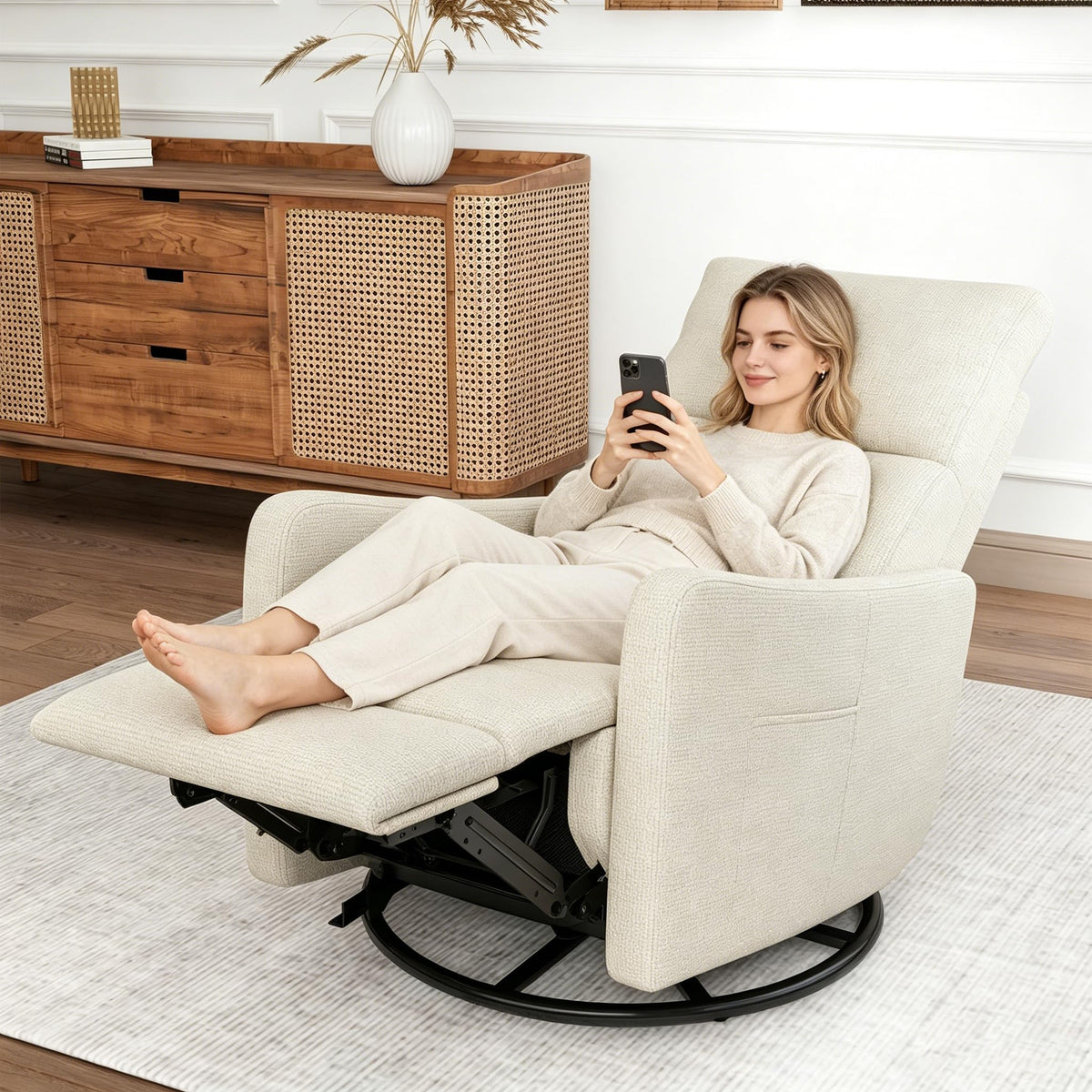 Power Swivel Recliner Chair with USB Charging Port S772