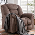 Oversized Manual Swivel Rocker Recliner Chair I582