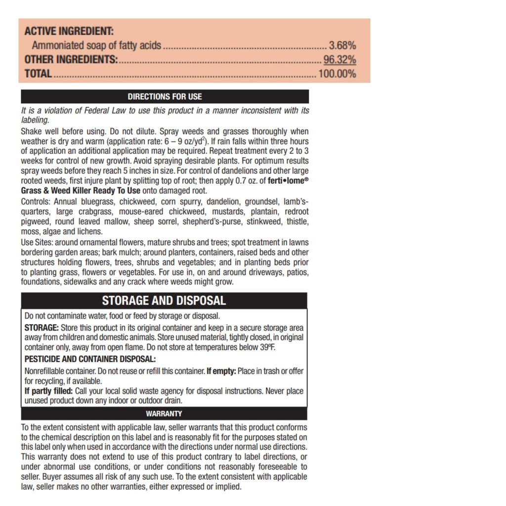 Broadleaf Weed Killer RTU, 1 gal R31696