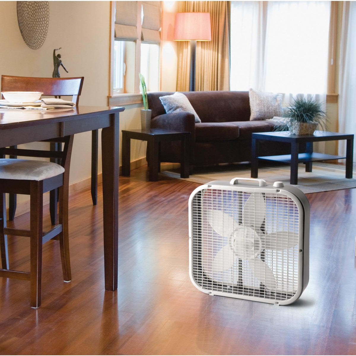 20" White Box Fan with 3 Speeds D6782
