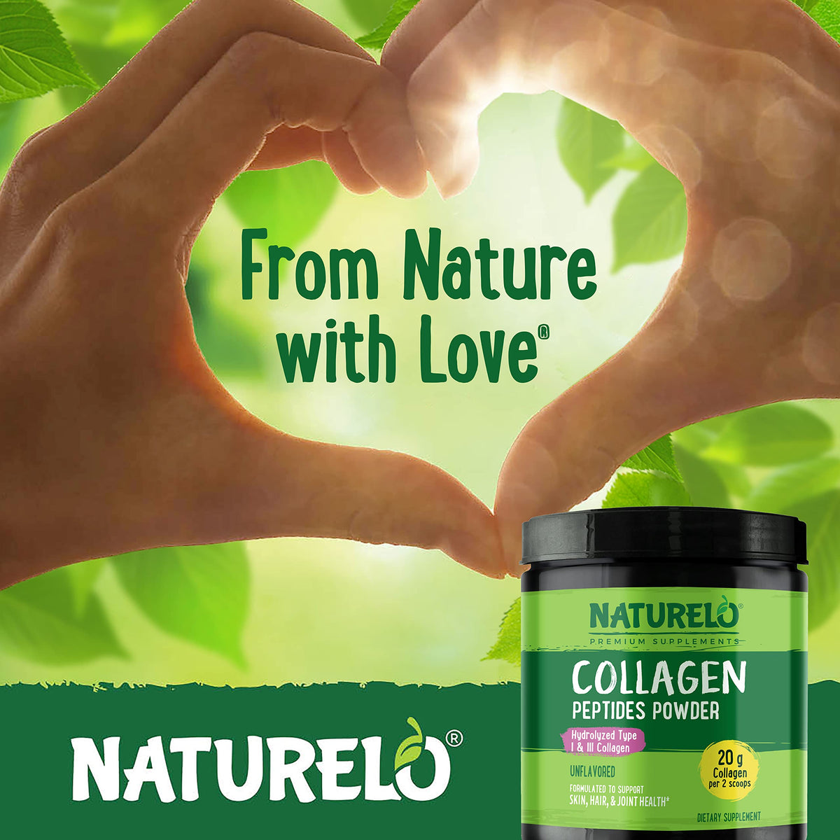 Collagen Peptide Powder 16 Oz Unflavored H9321