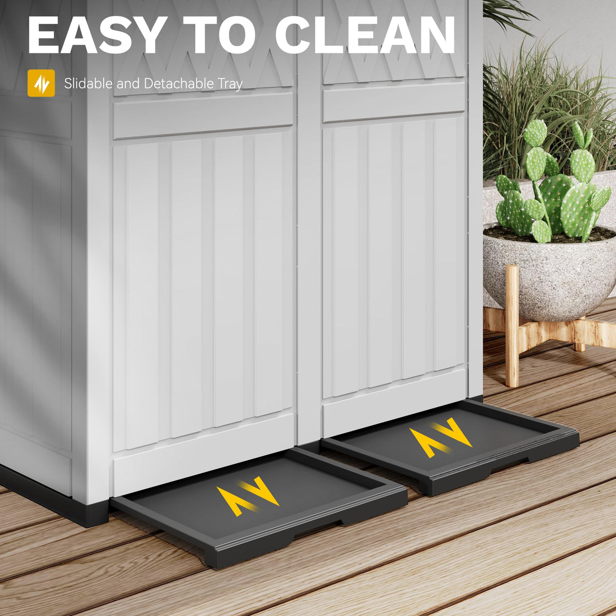 72-Gallon Dual Outdoor Trash Can S799