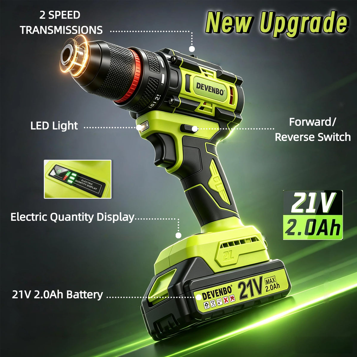 21V Brushless Cordless Drill Set B4203