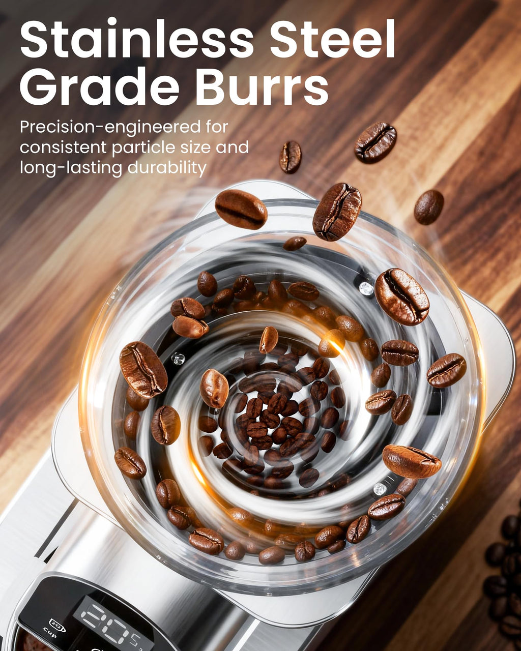 Electric Conical Burr Coffee Grinder D495