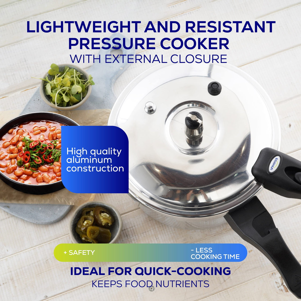 3.7 Quart Aluminum Stovetop Pressure Cooker X827663