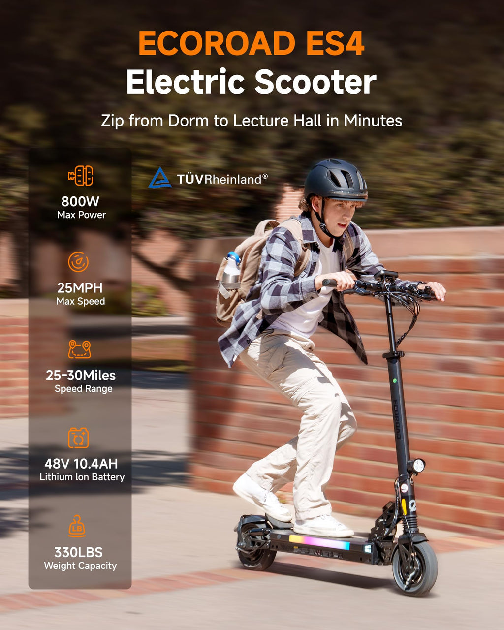 Electric Scooter 750W 25 MPH 30-35 Miles W525