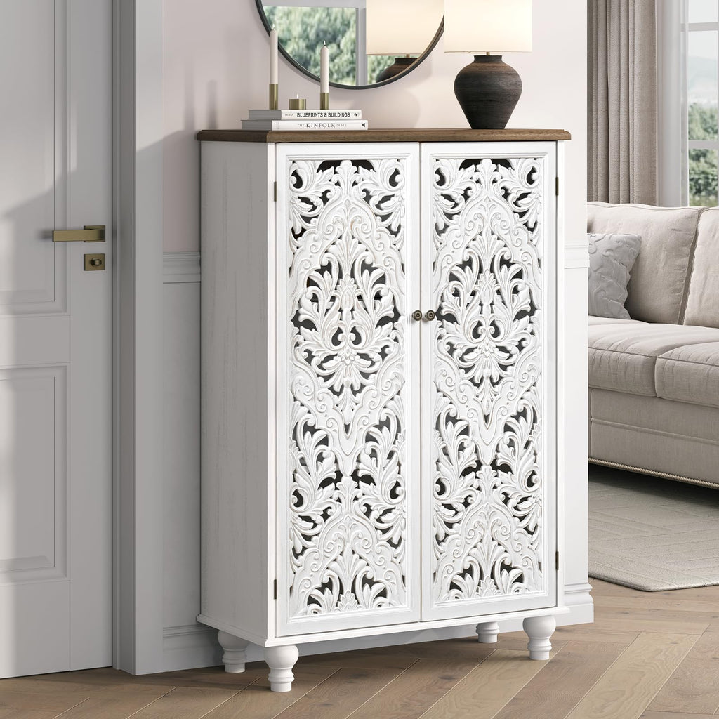 47" Tall Accent Cabinet with Doors & Storage N944