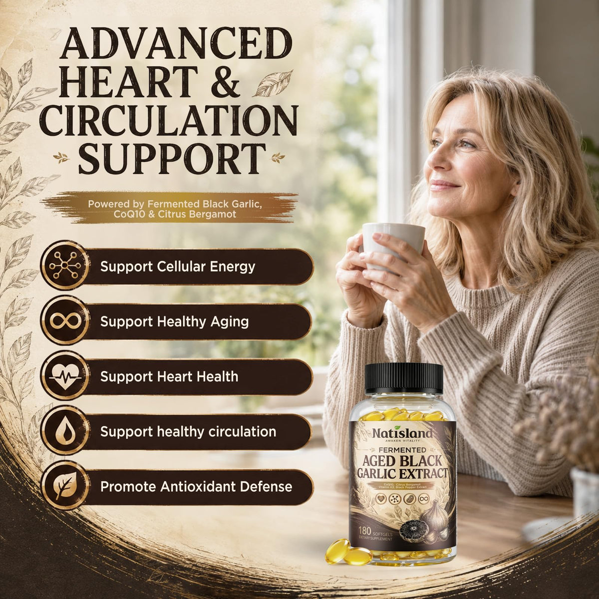 Odorless Black Garlic Extract Softgels E83484