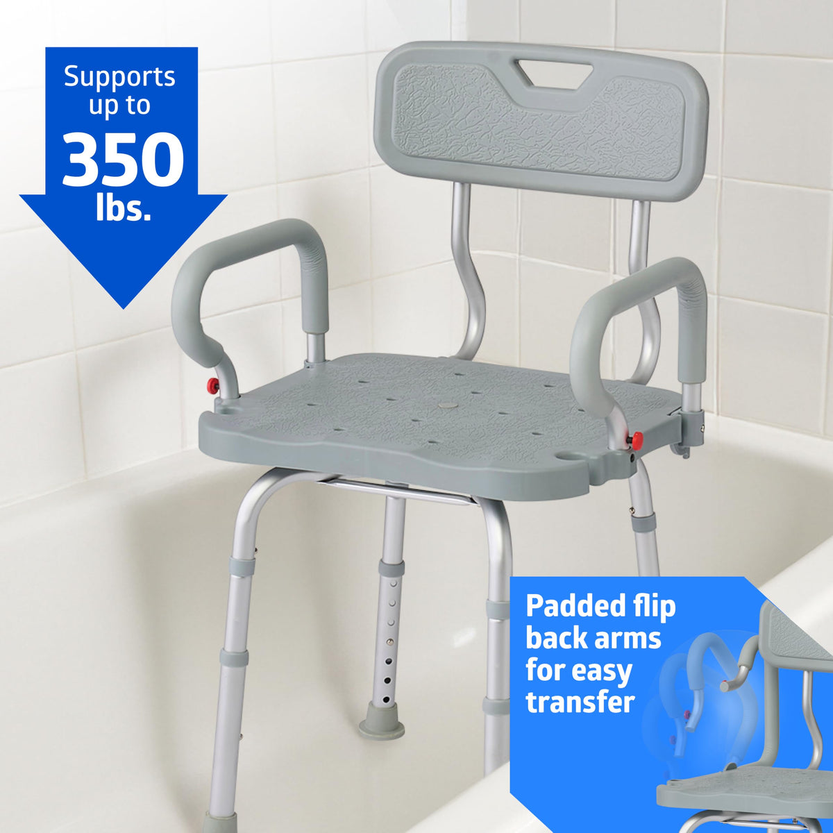 Swivel Bath Chair with Backrest Y6835