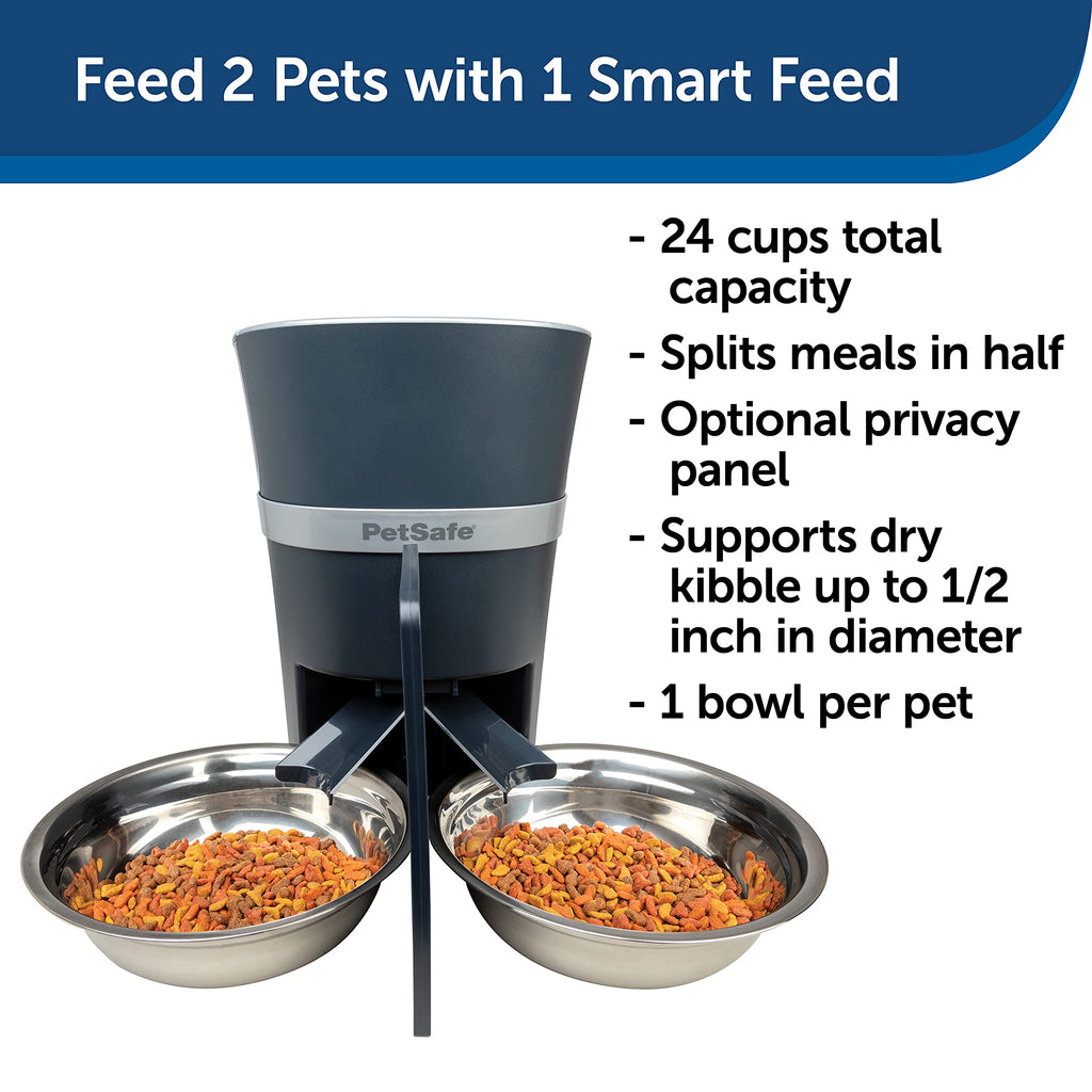 Automatic Pet Feeder with 2-Pet Meal Splitter K836931