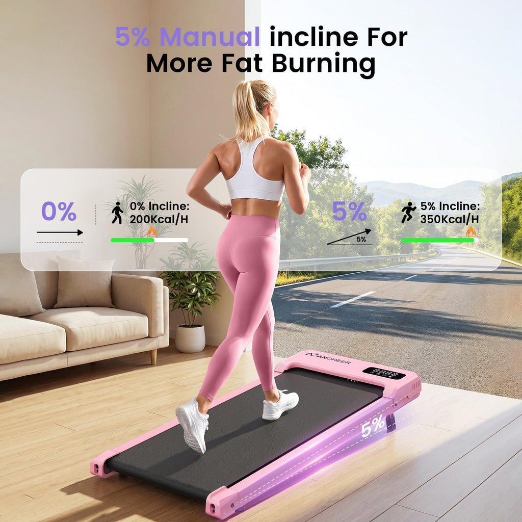 Under Desk Treadmill with Vibration Plate & Incline V845