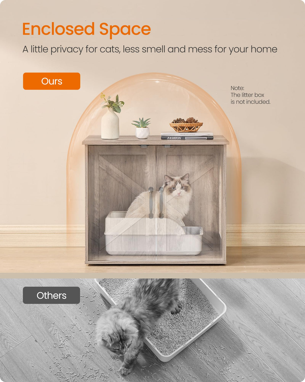 Cat Litter Box Enclosure J89923