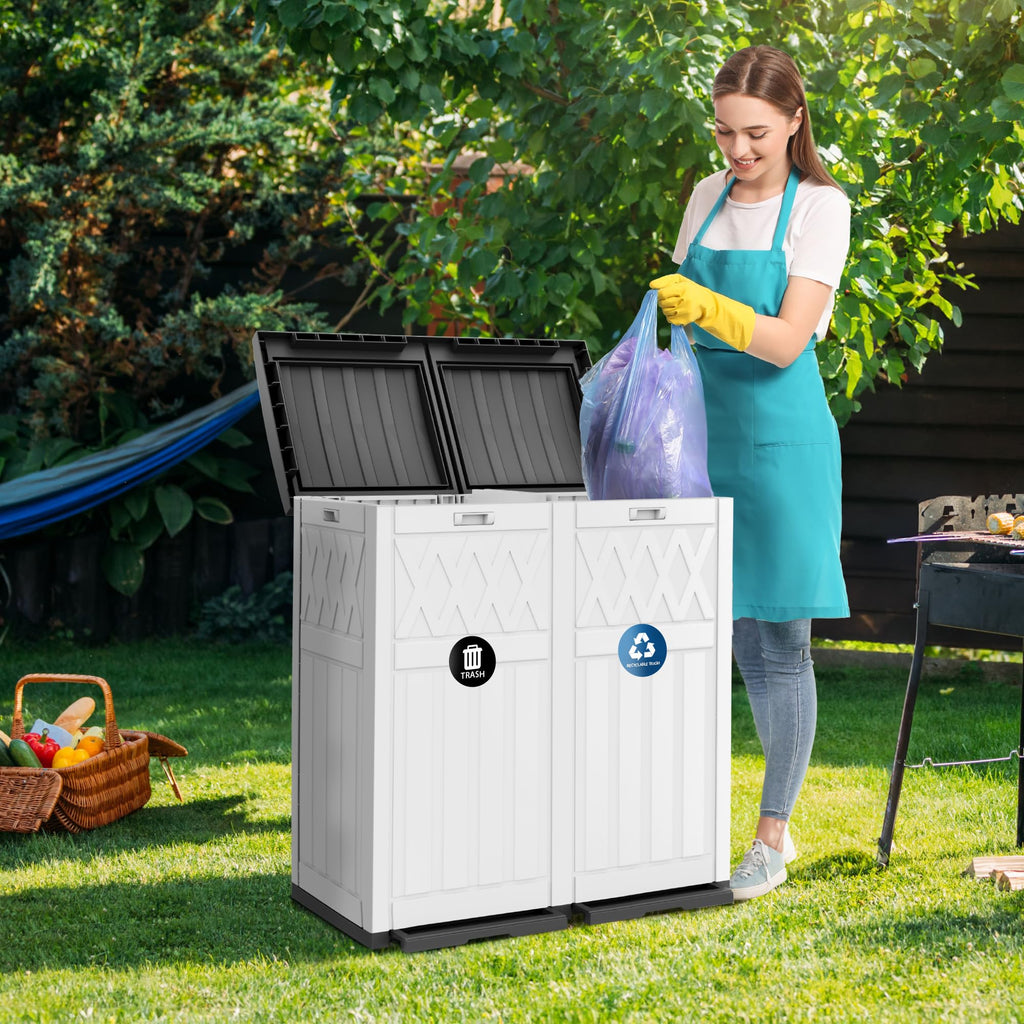 72-Gallon Dual Outdoor Trash Can S799