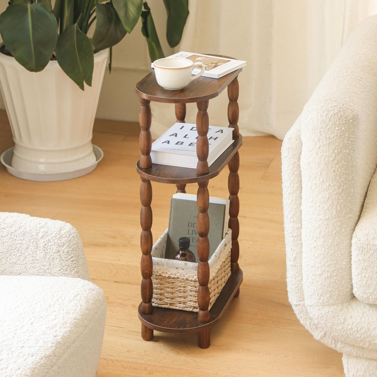 Small Narrow 3-Tier Side Table E65595