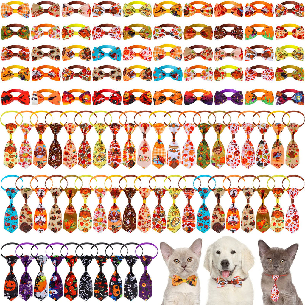 100 Pack Dog Bow Tie Collar Set G66128