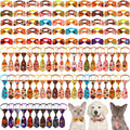 100 Pack Dog Bow Tie Collar Set G66128
