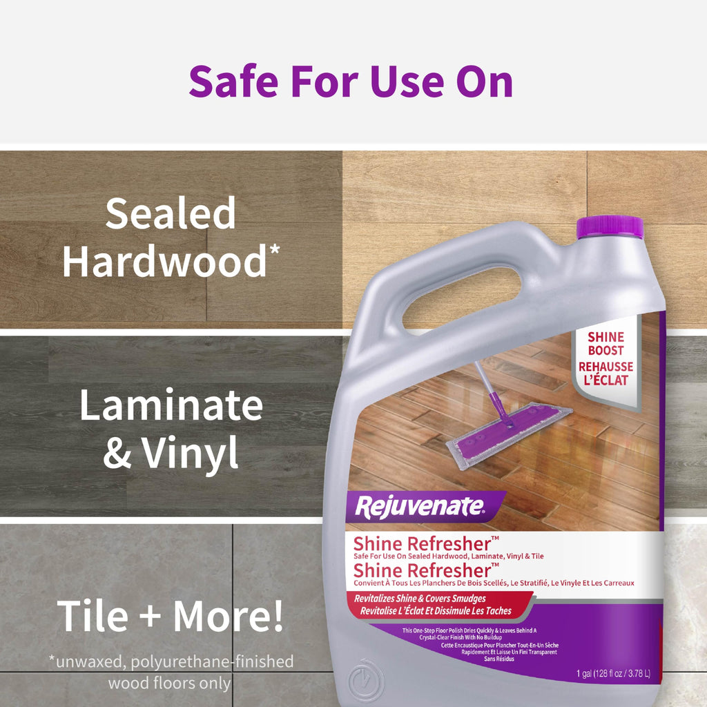 1 Gallon Floor Polish for Sealed Hardwood, Laminate, Vinyl and Tile X55276